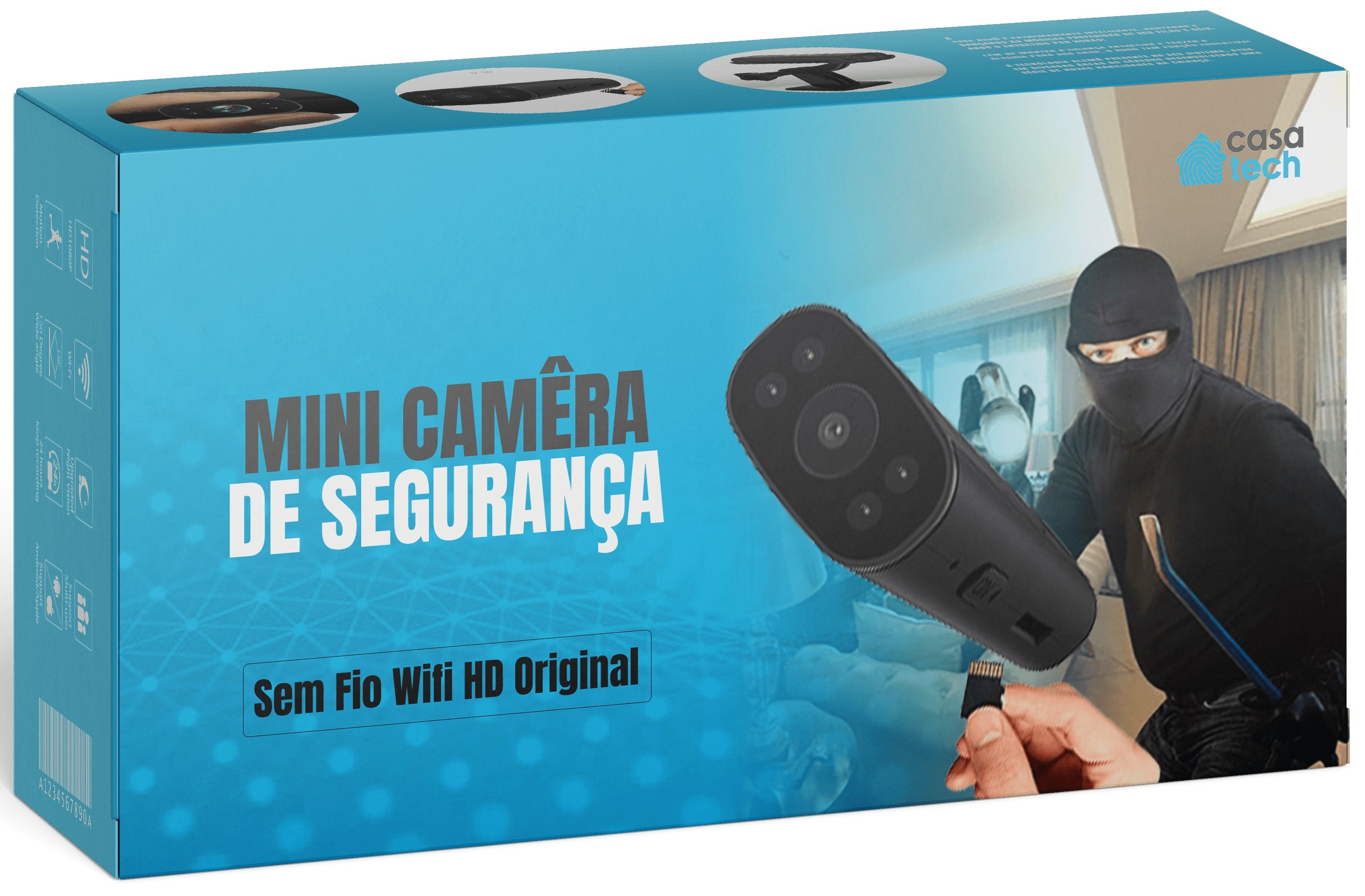 Campainha/Câmera De Segurança Sem Fio Wi-Fi HD – Universo de Itens