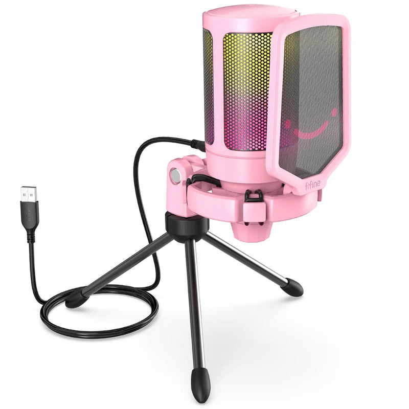 Microfone Profissional para PC Casa Tech pink 